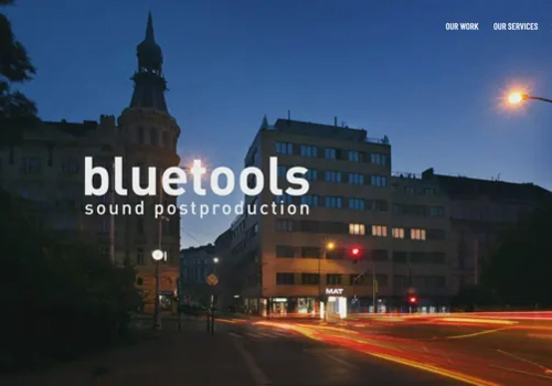 Web Design Package Example: Website for sound production