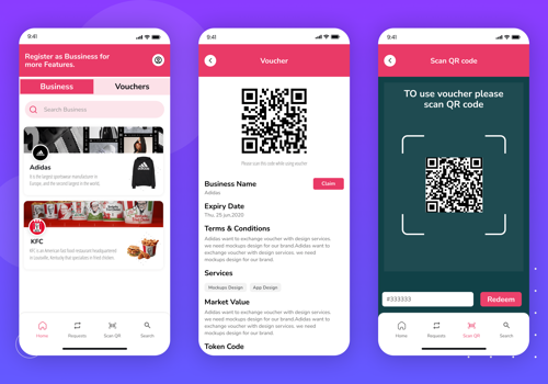 UX/UI Design Package Example: VouchEx