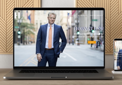 Web Design Package Example: Website design for Civil Rights Lawyer