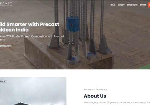 Search Engine Optimization Package Example: Precast Solutions created in Next.js