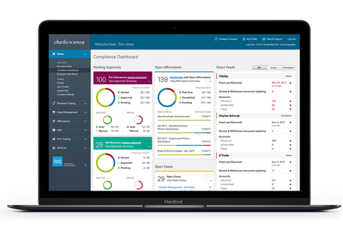 Web Design Package Example: Charles Schwab - Redesigning a financial tool