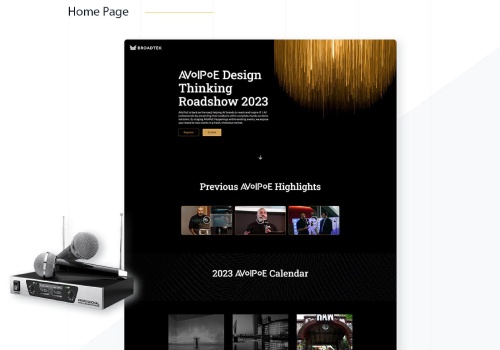 Web Design Package Example: AVoIPoE Website development