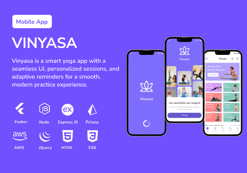 Mobile App Development Package Example: Vinyasa