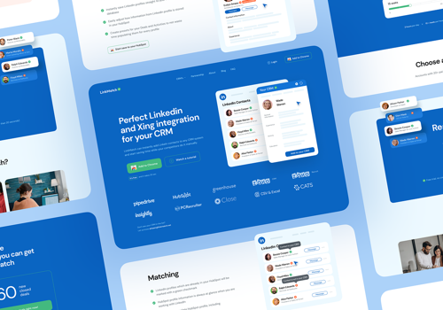 Web Design Package Example: Redesign & Rebranding for LinkMatch
