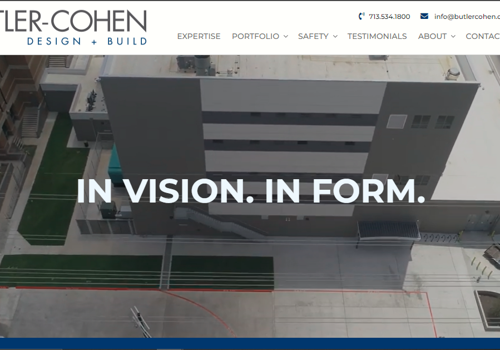 Web Design Package Example: Butler-Cohen WordPress website