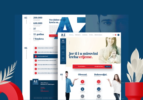 Web Design Package Example: Allianz ZB, Web Design and Development