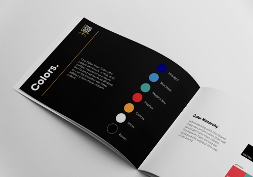 Branding Package Example: Take Your Seat Brand Guidelines