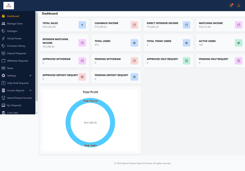 Custom Software Development Package Example: MLM Binary Level Cashback Plan