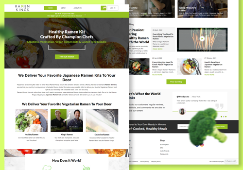 Web Development Package Example: Ramen Kings Website Development