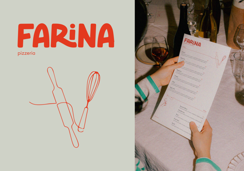 Branding Package Example: Pizza company branding.