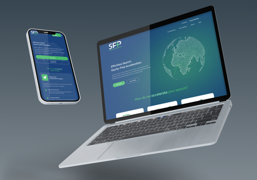Web Design Package Example: Search Fund Plus / Concept Web Design