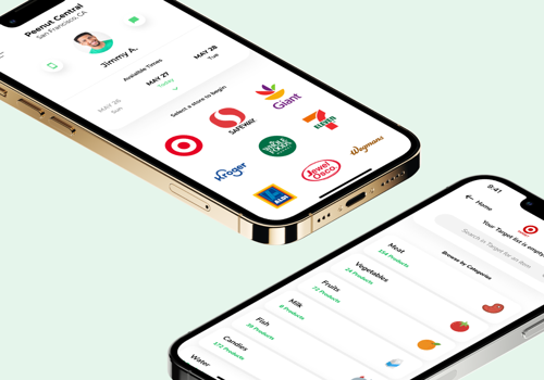UX/UI Design Package Example: Dumpling - Grocery app redesign
