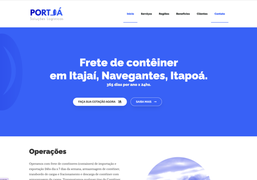 Branding Package Example: Logistic Solutions Website