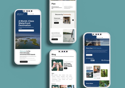 Web Design Package Example: 1000 Islands Tourism Website Redesign