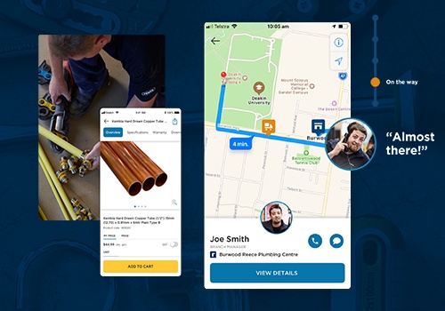 UX/UI Design Package Example: Reece: 500% revenue jump from B2B app in 2 years