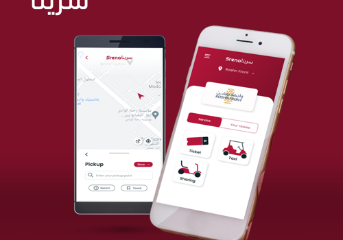 UX/UI Design Package Example: Srena transportation app