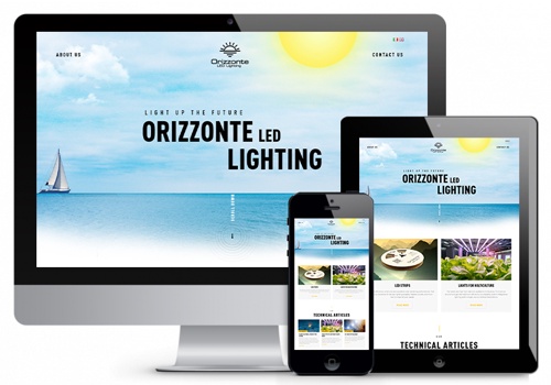 Web Design Package Example: LED Lighting Company