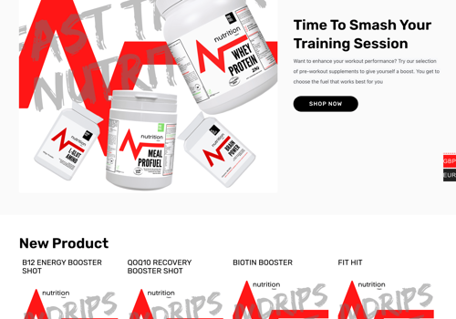 Web Design Package Example: Ecommerce Website for Health Products