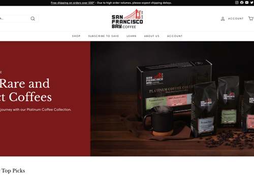 Digital Strategy Package Example: SEO and Content for Coffee Producer