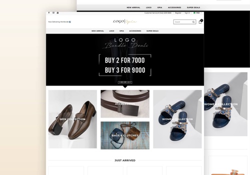 E-Commerce Development Package Example: Logo Opix