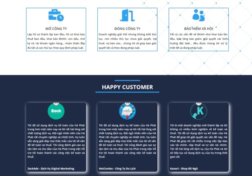 Web Design Package Example: Accounting Website Design