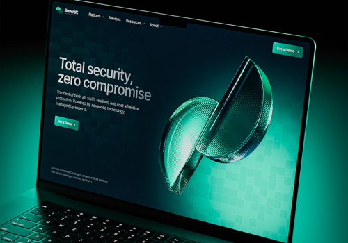 Web Design Package Example: Snowbit - Cybersecurity visual transformation