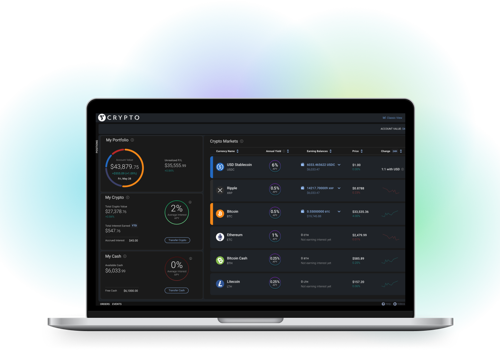UX/UI Design Package Example: Crypto Simplified Dashboard