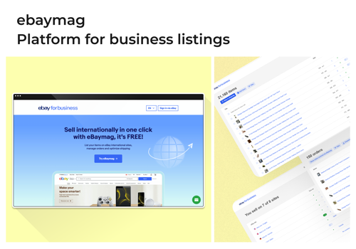 Custom Software Development Package Example: eBaymag - Platform for business listings