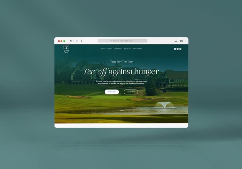 Web Design Package Example: Taste Fore The Tour