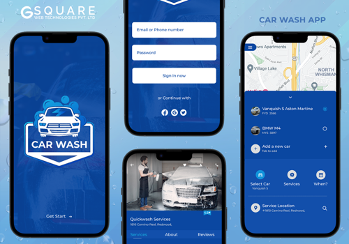 Mobile App Development Package Example: Car Wash App