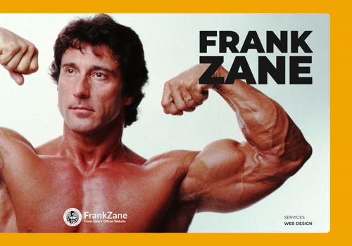 Web Design Package Example: Frank Zane Official Website Redesign