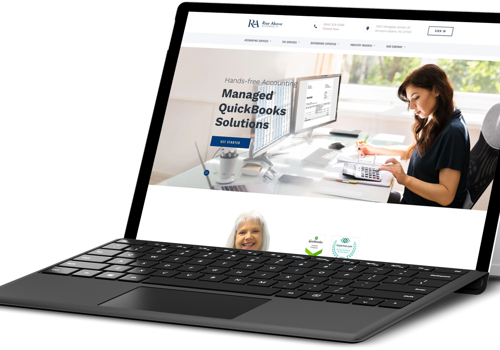 Web Design Package Example: Rise Above Accounting, LLC.