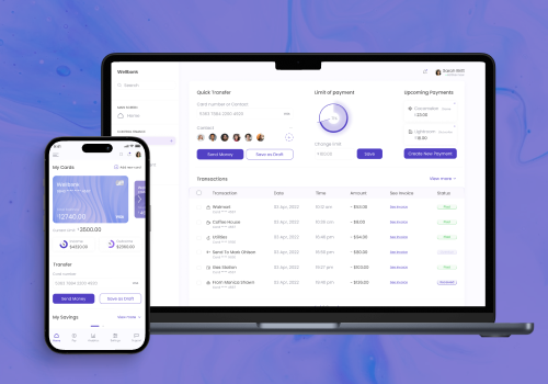 Web Design Package Example: FinTech Online Banking Web & Mobile App Product De