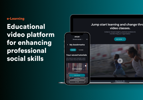 UX/UI Design Package Example: Spotlight: Educational video platform development