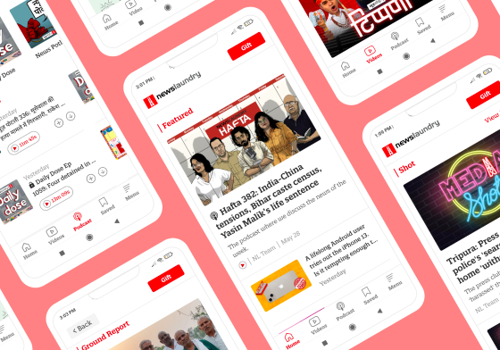 UX/UI Design Package Example: NewsLaundry - Mobile Application Development