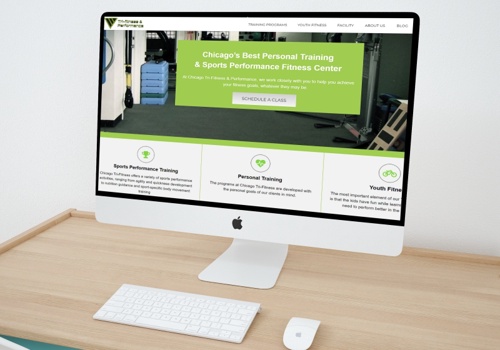 Web Design Package Example: Website design for Fitness