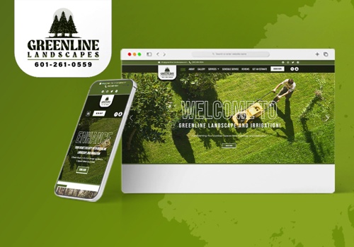 Web Design Package Example: Greenline Landscape and Irrigation