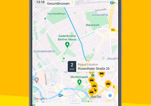 Web Development Package Example: Taxi App