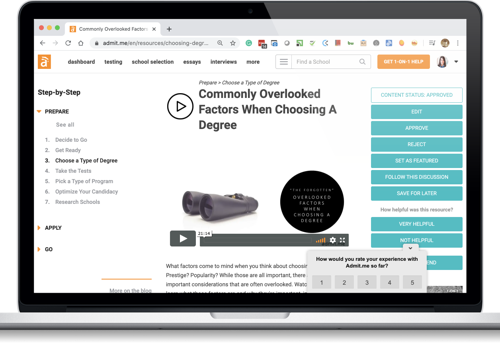 Custom Software Development Package Example: Admit.me: Long term Web Development partnership