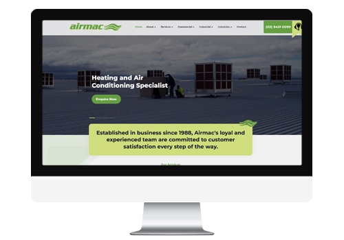 Search Engine Optimization Package Example: Web Development & SEO for Air Conditioner Company