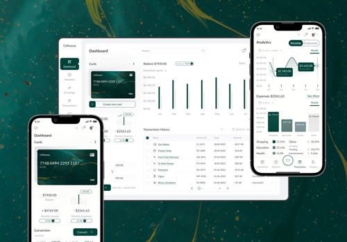 UX/UI Design Package Example: FinTech Web & Mobile App Online Banking UI/UX Desi