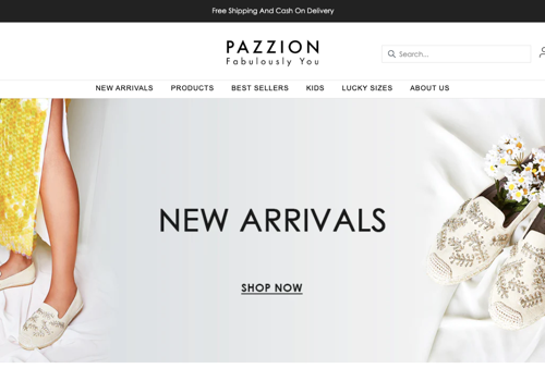 E-Commerce Development Package Example: Pazzion