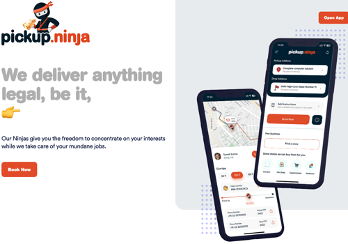 Mobile App Development Package Example: A HYPER LOCAL PICK AND DROP SERVICE