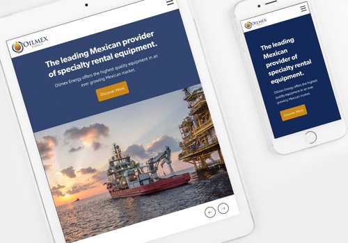 Web Design Package Example: Oilmex Energy