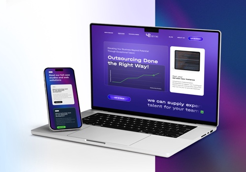Web Design Package Example: UI / UX and inner pages design