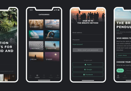 Mobile App Development Package Example: Breathe the Right Way