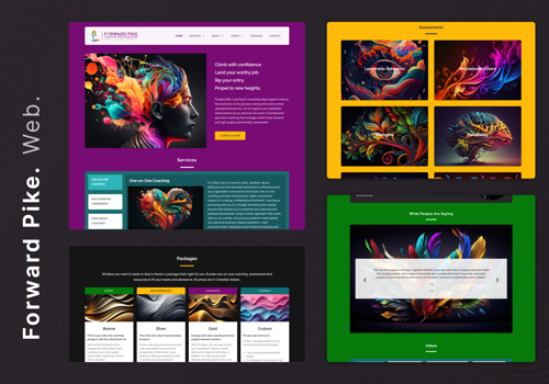 Web Design Package Example: Web Dev & Design for Executive & Leadership Coachi
