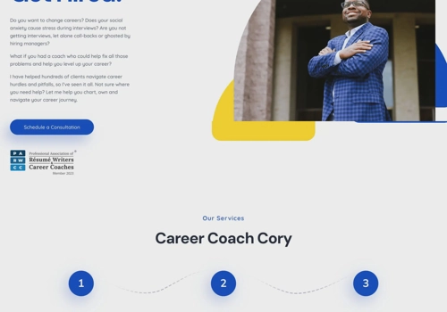 Web Development Package Example: Career Coach Cory
