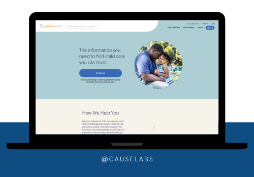 Web Development Package Example: California's Child Care Portal