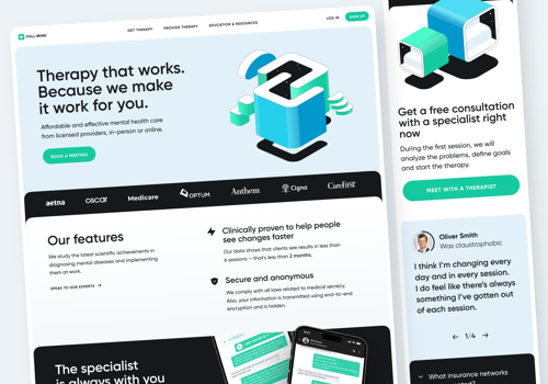 Web Design Package Example: Mental Health Website Design